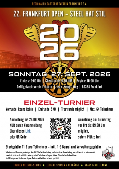 22. Frankfurt Open - Steel hat Stil