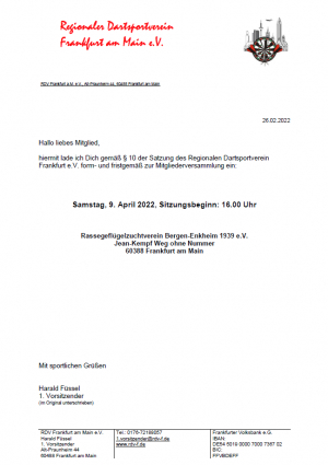 Mitgliederversammlung 2022